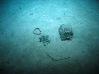 Possibly aviation spirit tank from bow section